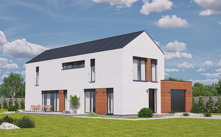 domy pro úzký pozemek